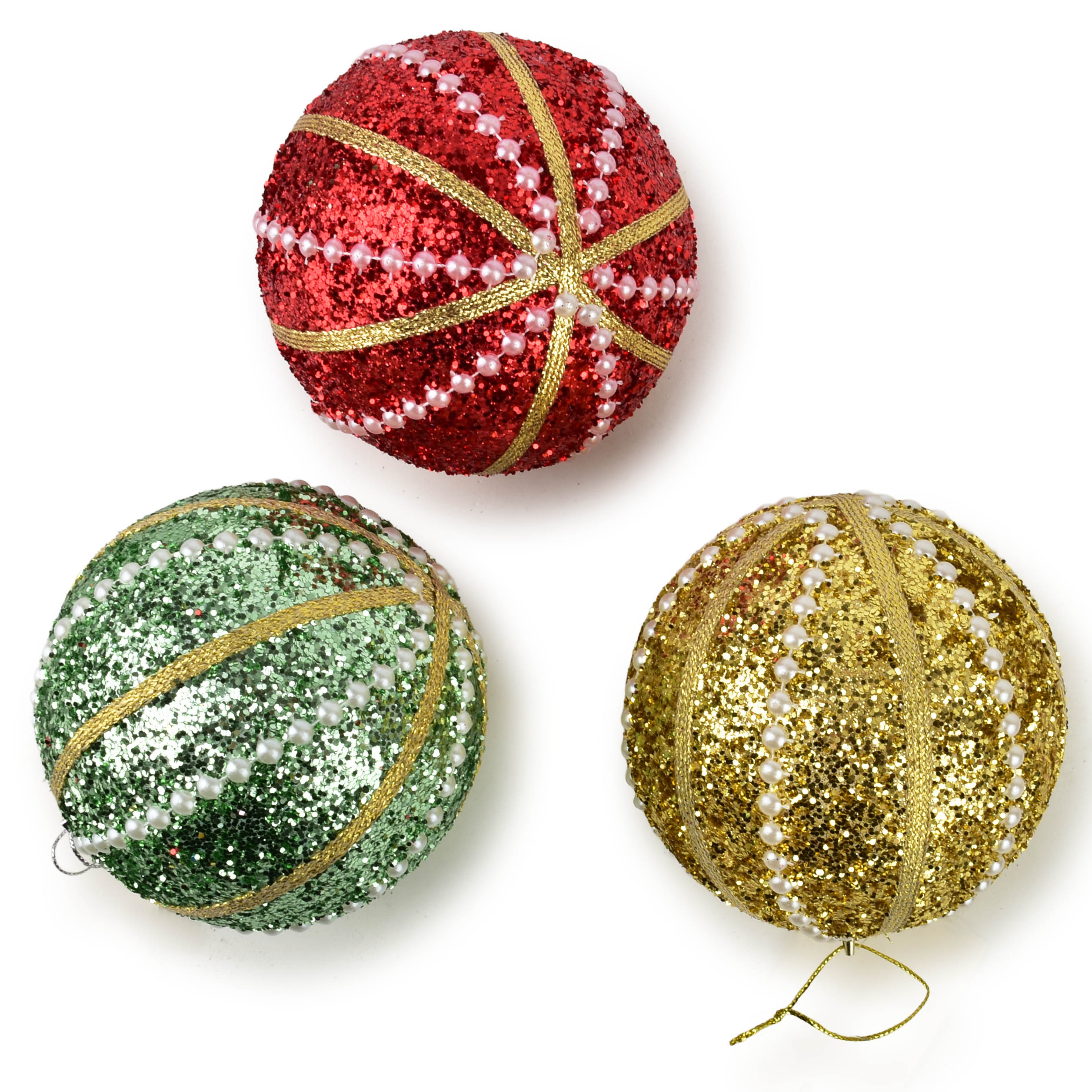 Joulupallo SANTA LILA styroksia Ø10 cm
