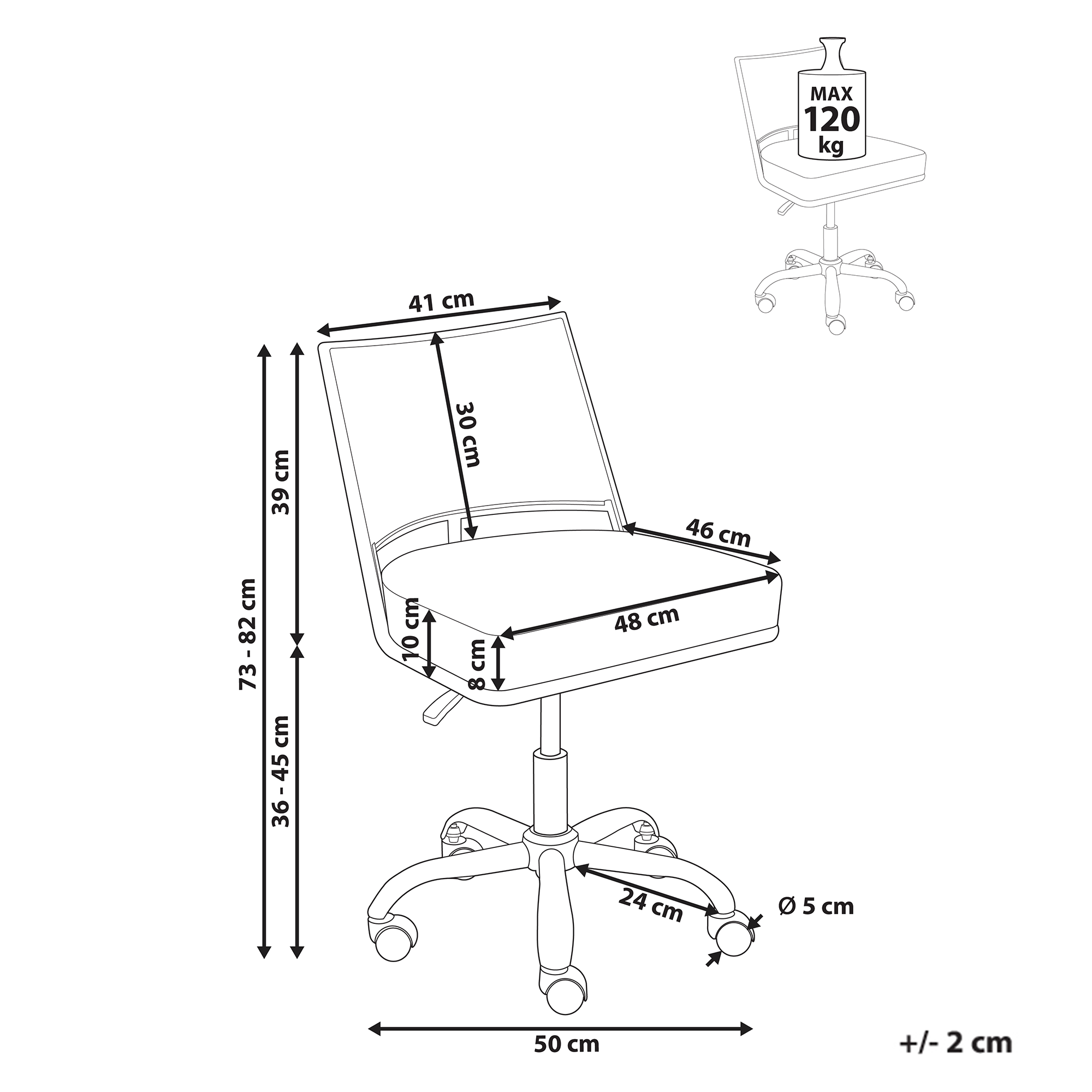 Työtuoli NOME keinonahka Musta
