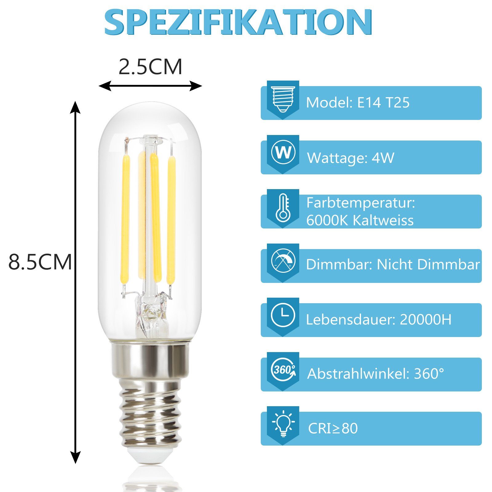 ZMH 2 vintage-LED-lamppua 4 W:n energiansäästölamppu