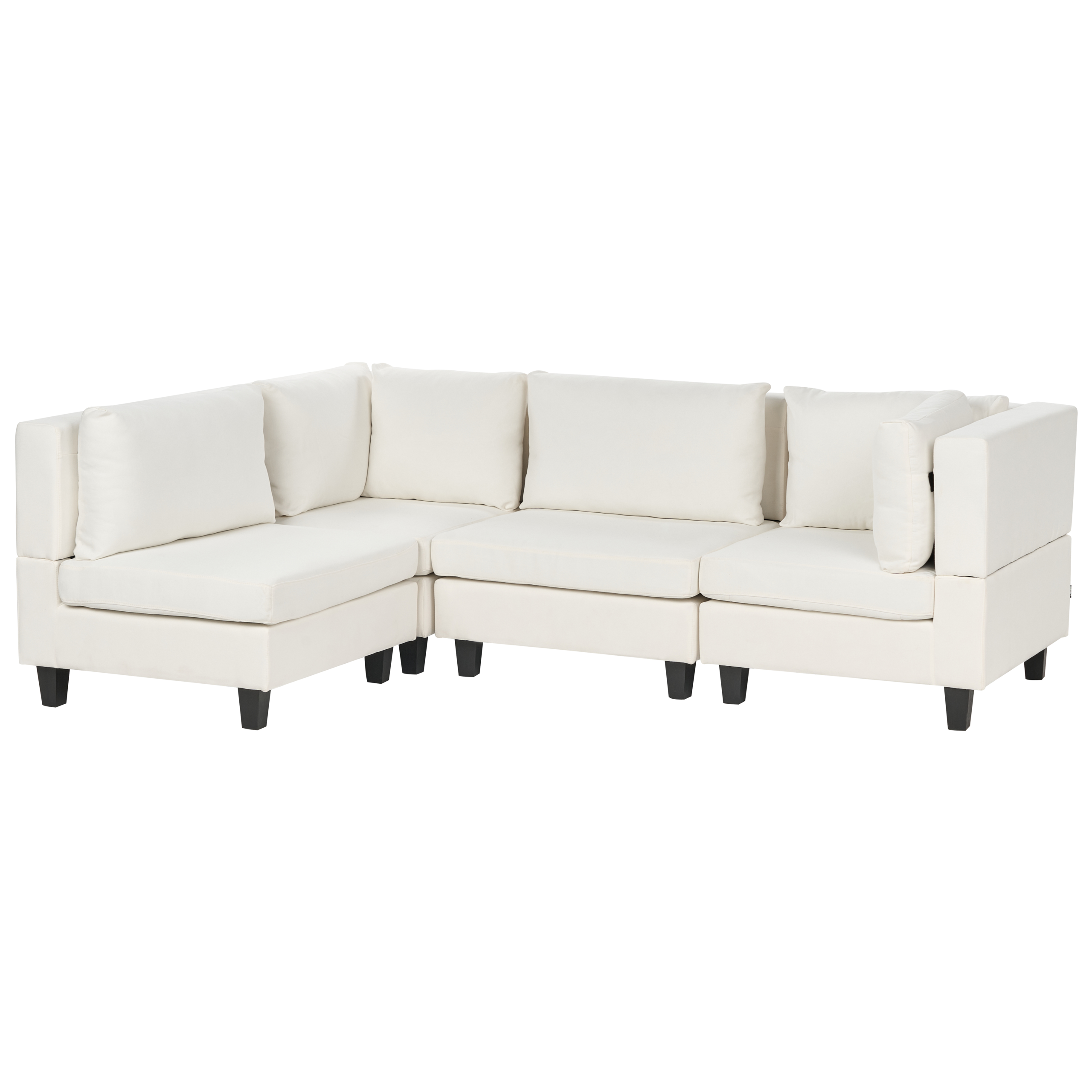 Moduulikulmasohva 4-istuttava UNSTAD kangas Luonnonvalkoinen Oikea