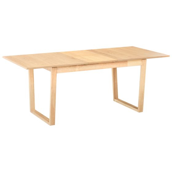 Jatkettava ruokapöytä CAMDEN Vaalea saarniviilu 160/200 cm 95 cm