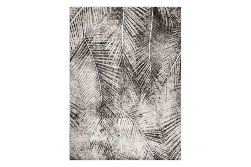 Matto MATEO 8035/944 Moderni palmunlehdet - rakenne harmaa / beige 80x150 cm