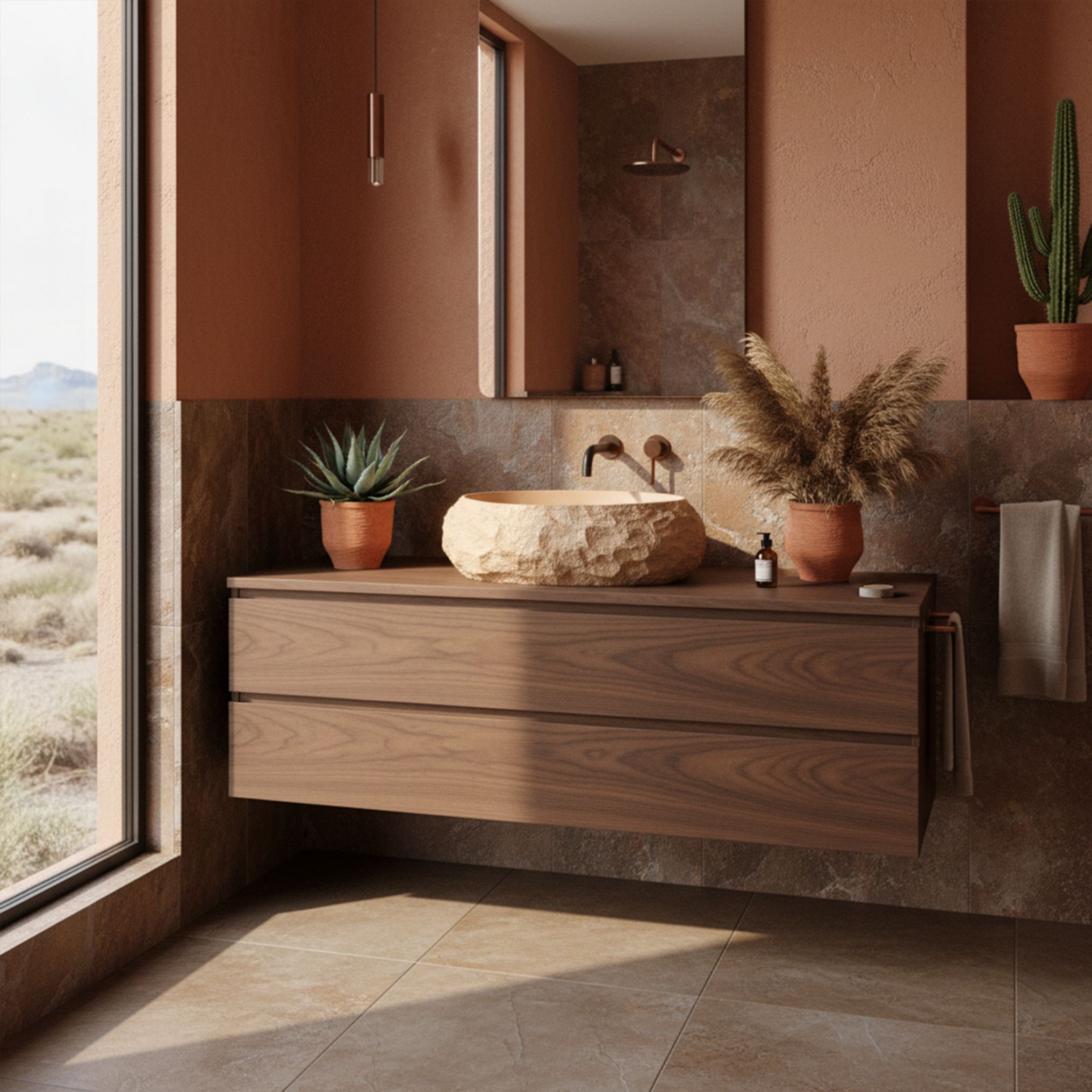 REA Malja-allas Mika Light Terracotta Beige, 50X38X15CM