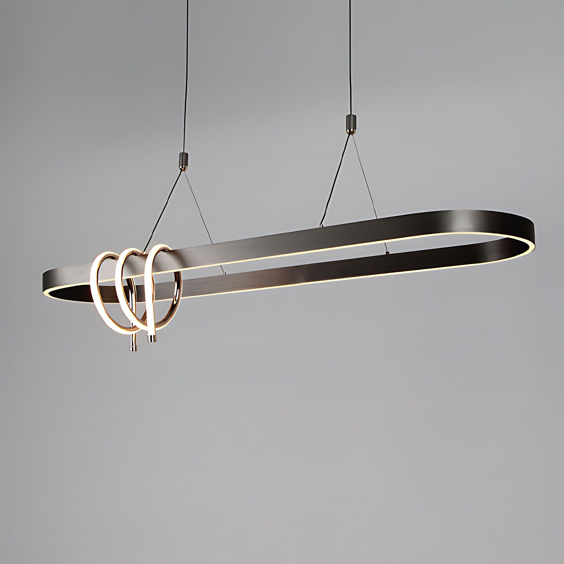 TOOLIGHT riippuvalaisin LHJ040-CP musta, 120x30x30cm