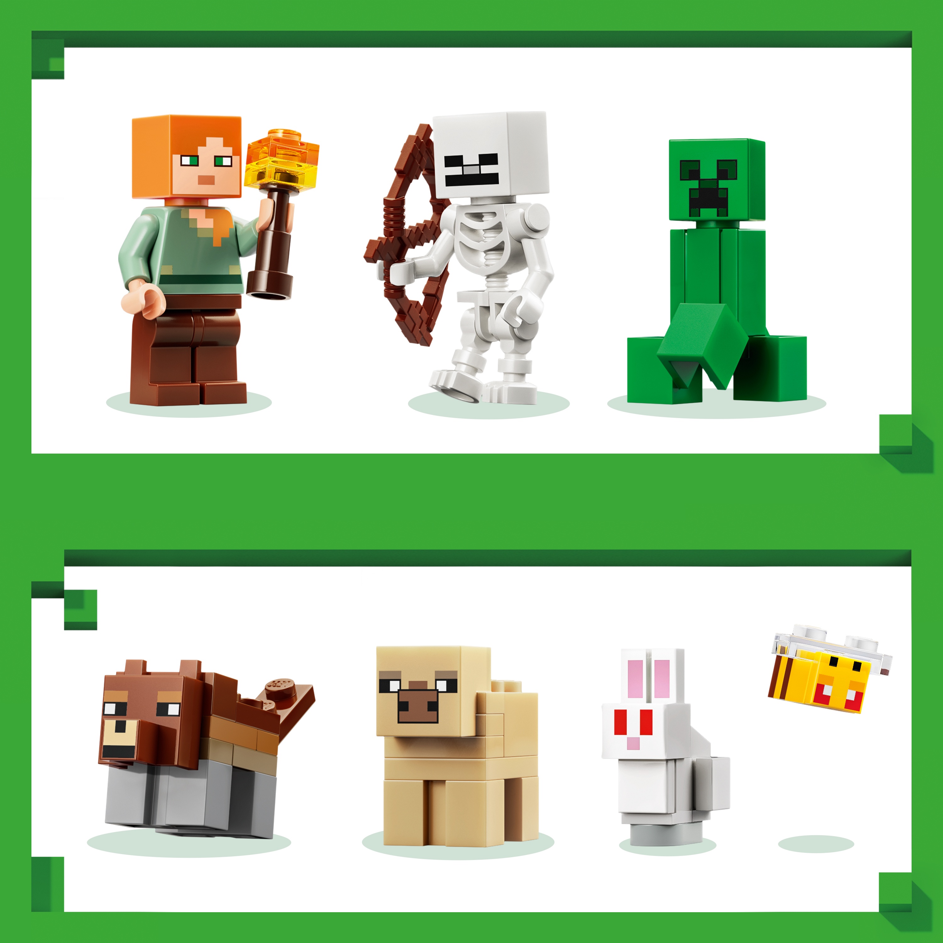 Minecraft Selviytyminen Ensimmäisenä Yönä 301-osainen Lego-setti (21593)
