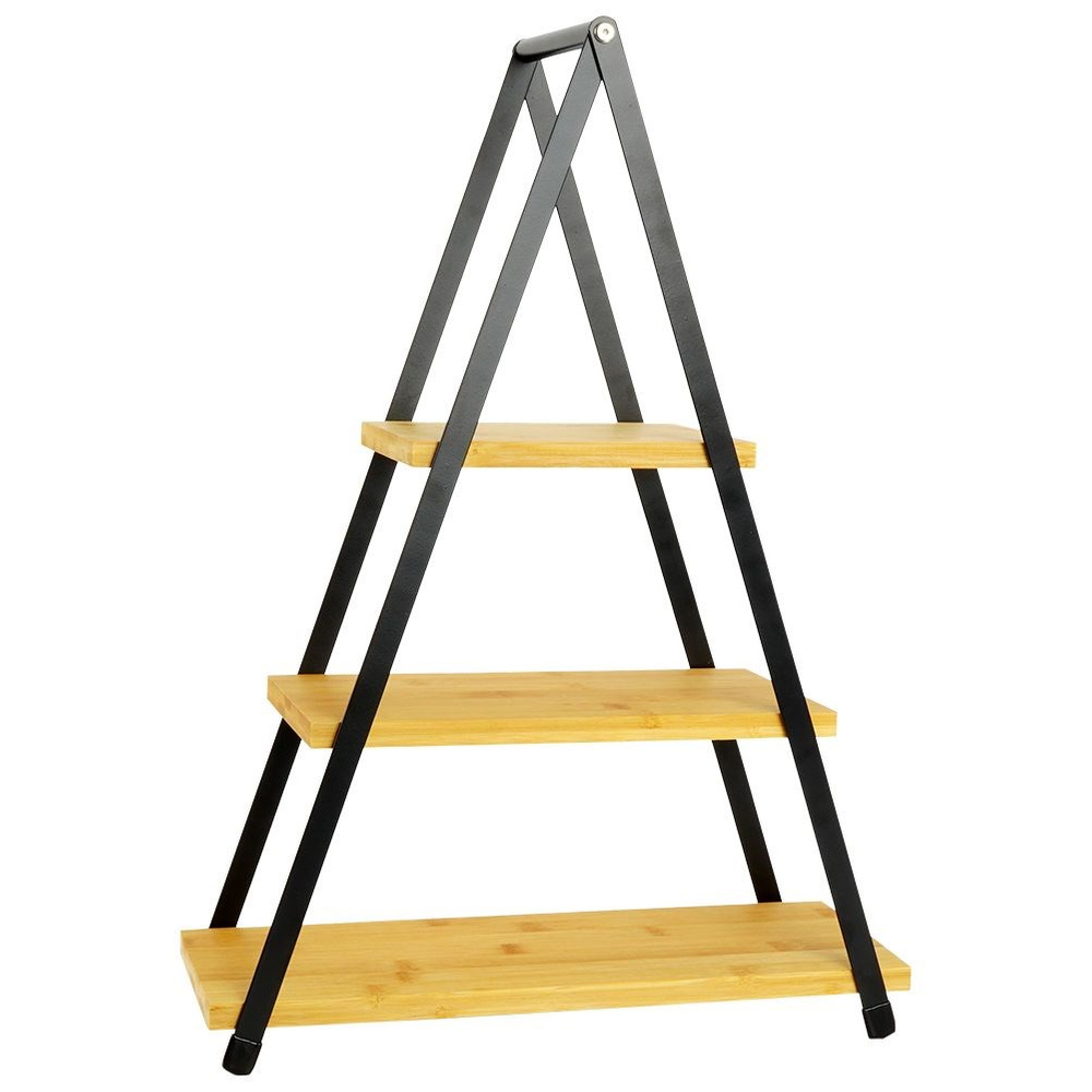 3-kerroksinen bambutarjotin 38x16,5x53 cm