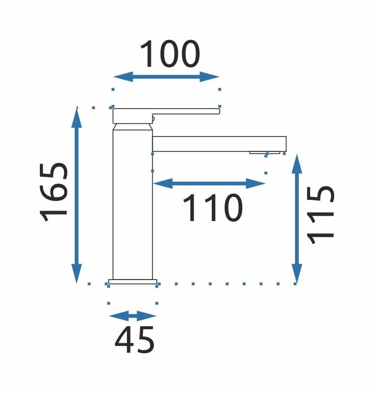 REA Pesuallashana VERSO 155 musta, 15, 5X4, 5X16, 5CM