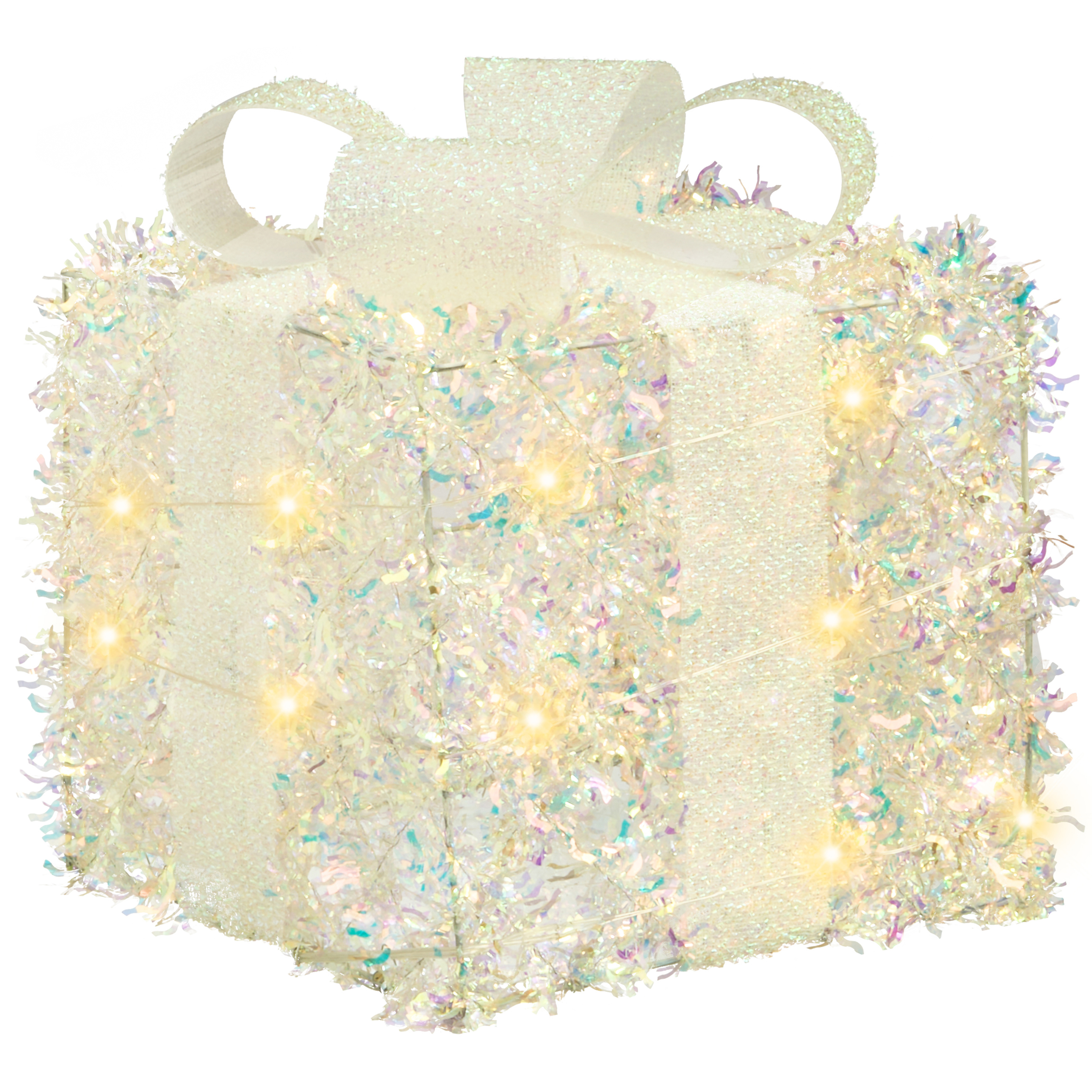 Joulukoristesetti 3 kpl LED-valo HALLANGEN Joululahja 20/25/30 cm Monivärinen