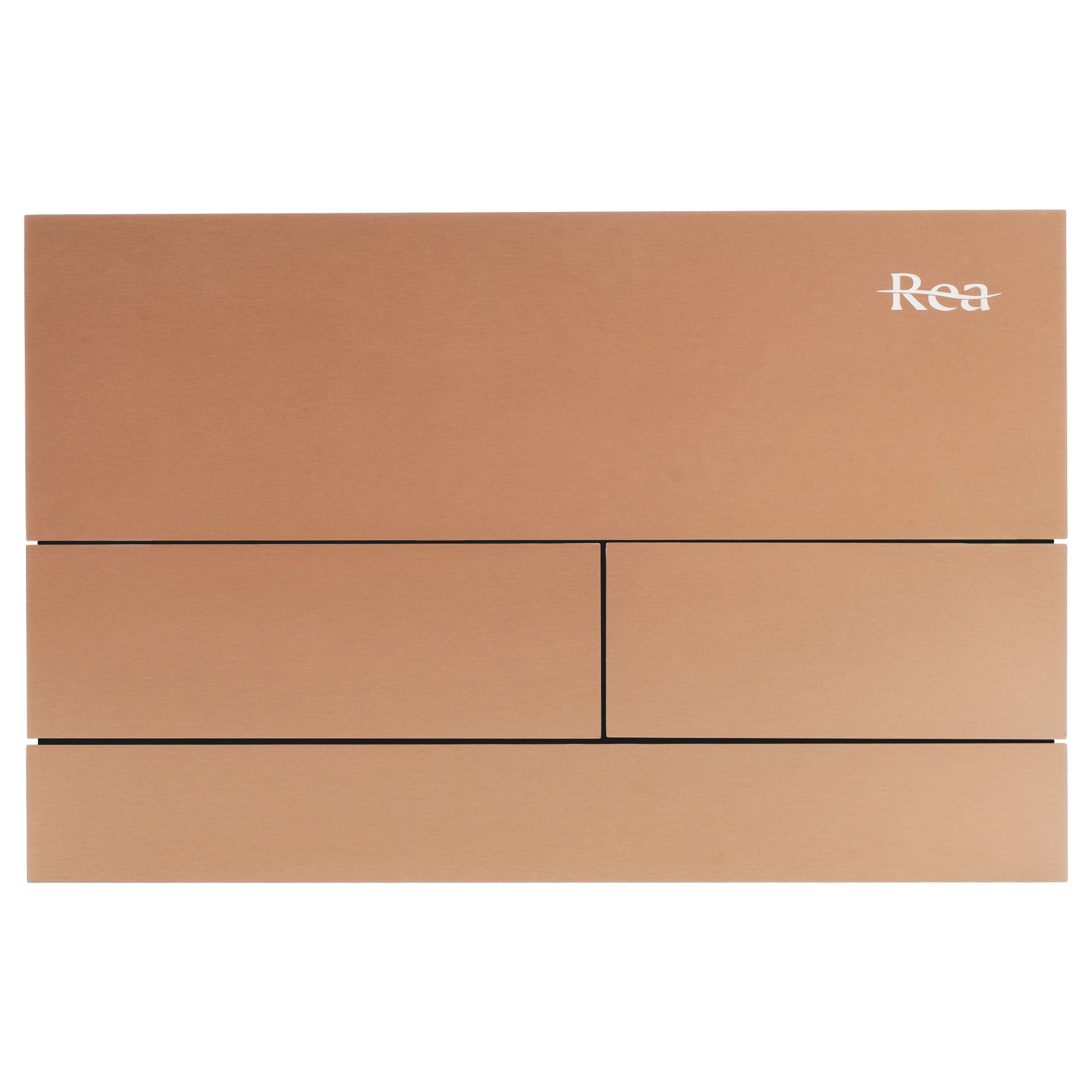 REA T-tyyppinen WC-huuhtelupainike piilovesisäiliöön STEEL harjattu kupari, 15, 5X24X15, 5CM