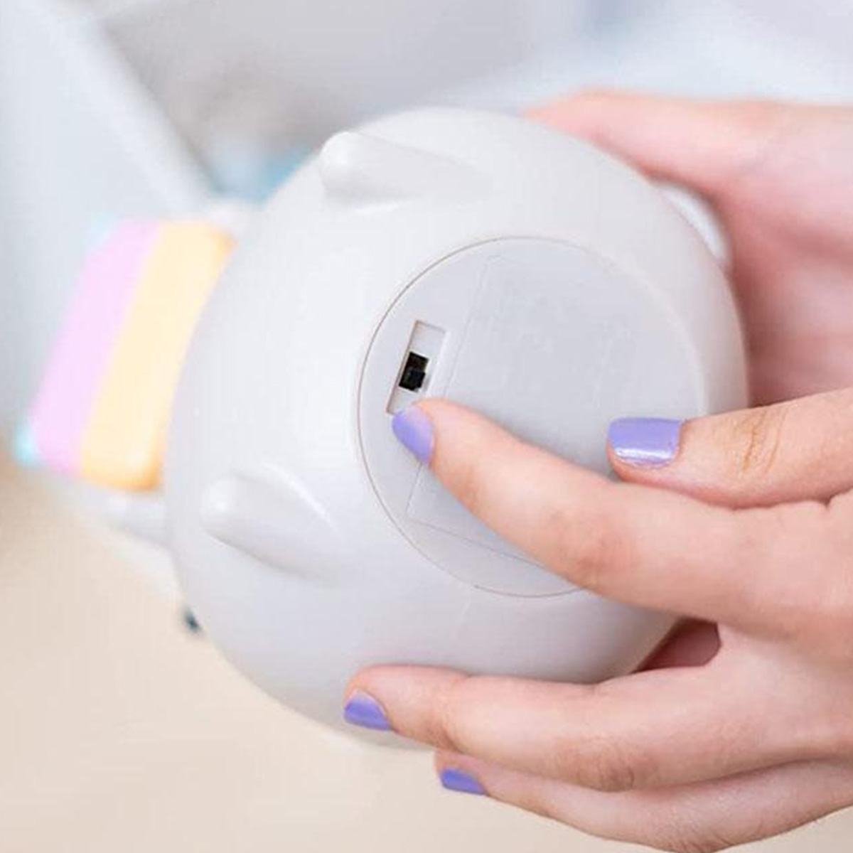 16 cm lamppu virtapainikkeella, ladattava