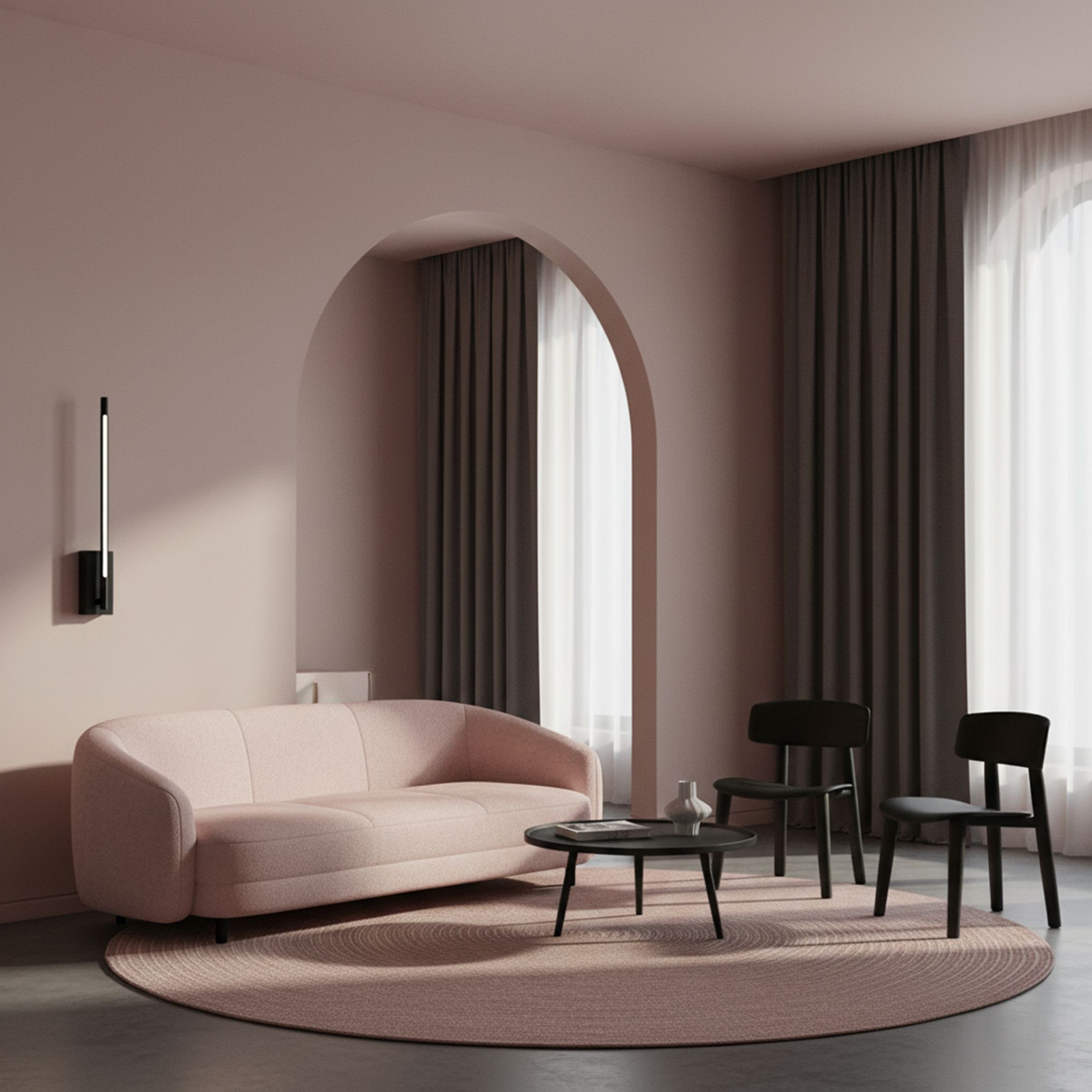 TOOLIGHT seinävalaisin APP1798-W musta, 45X7X45CM