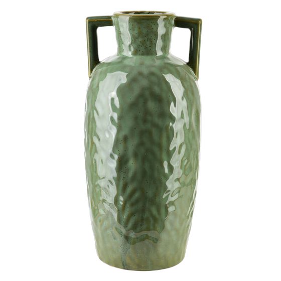 MONDEX keramiikkamaljakko, vihreä, kahvoilla, 8 x 16 x 35 cm