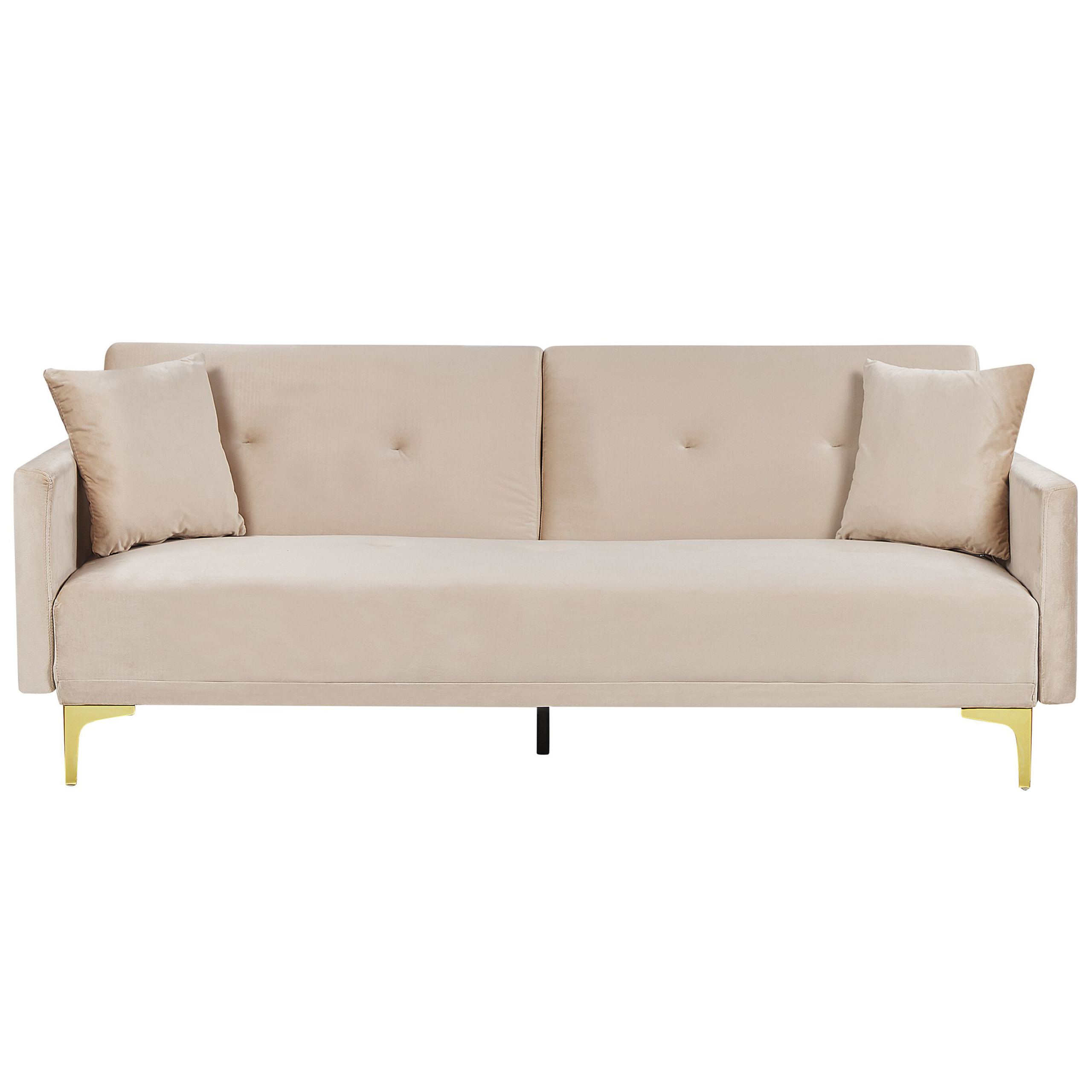 Vuodesohva LUCAN sametti Beige 3-istuttava