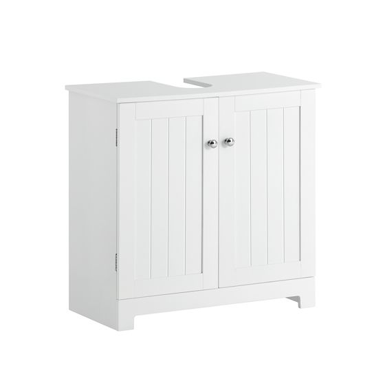 SoBuy Bzr18-w alakaappi, mdf, säästävä & säädettävä, valkoinen