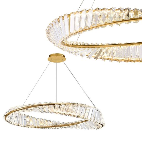 TOOLIGHT riippuva kattovalaisin APP1201-CP CRISTAL kulta, 5x5x98cm