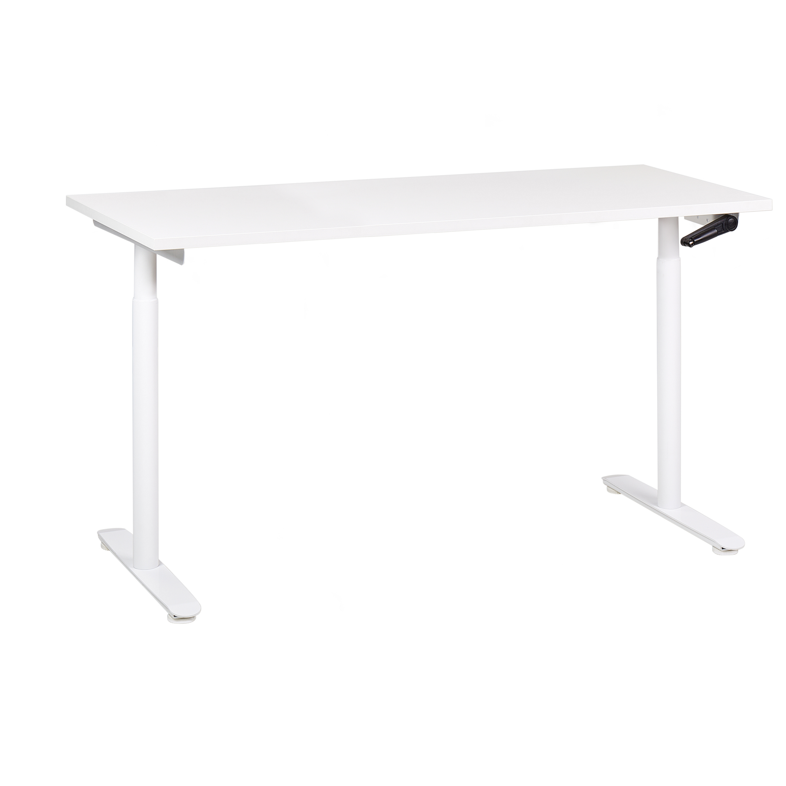 Työpöytä säädettävä DESTINAS 160 cm 72 cm Valkoinen