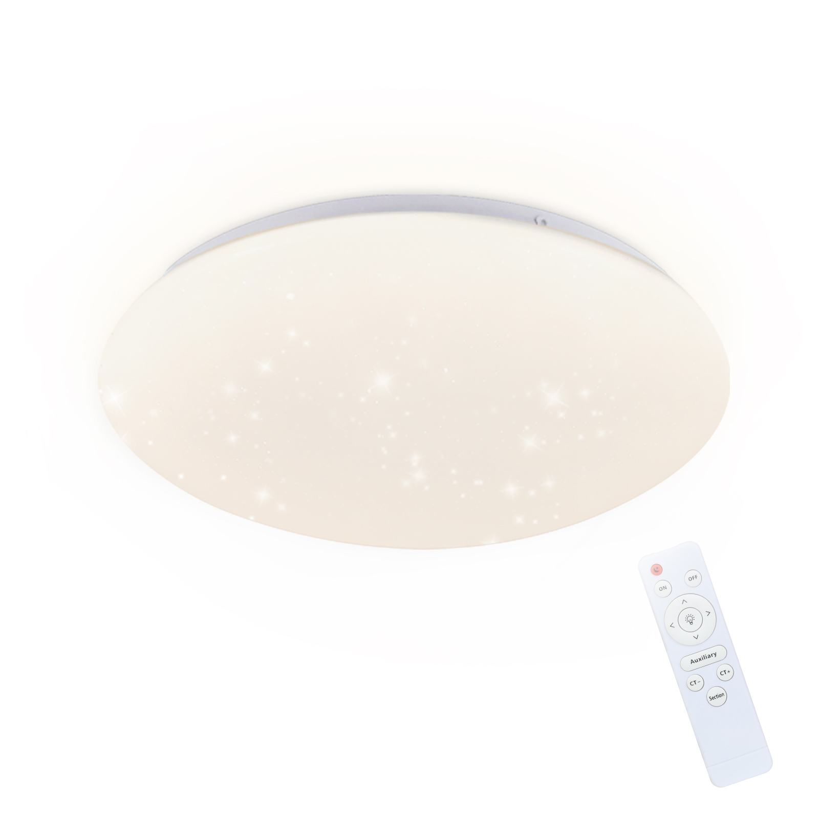 NETTLIFE LED-kattovalaisin, tähtitaivas makuuhuoneen, lamppu himmennettäväKaukosäätimellä 37W, lastenhuoneen lamppu, 28cm olohuoneeseen