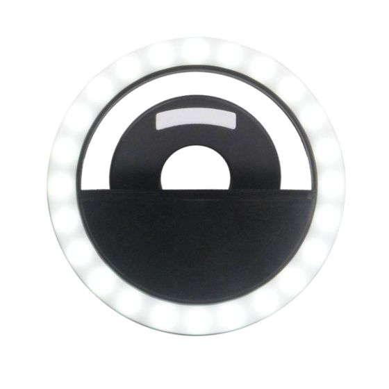 Universaali LED-rengasvalo älypuhelimelle, klipsikiinnitys