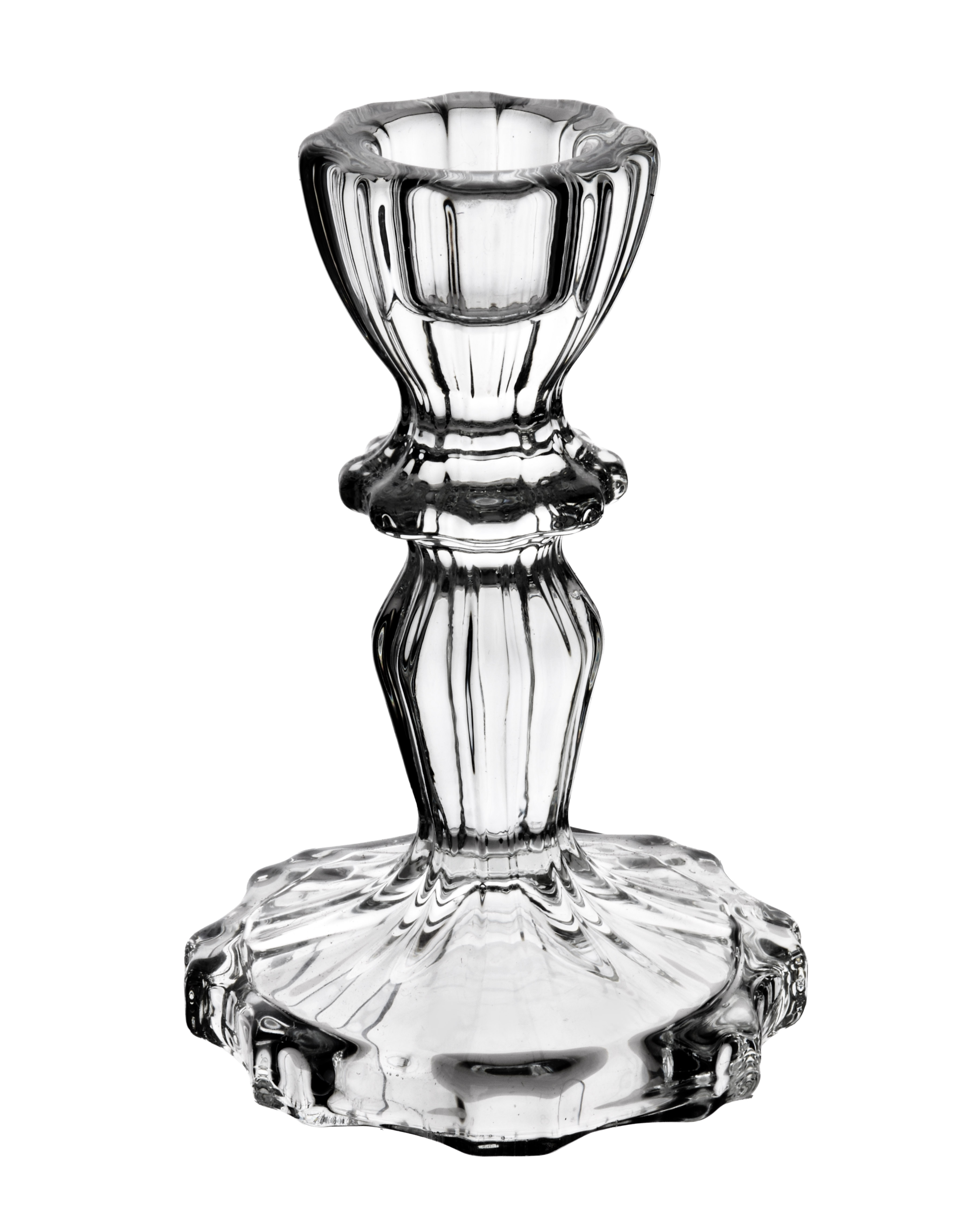 Kynttilänjalka lasi Patricia Patricia 7,5x7,5x11 kirkas 1kpl