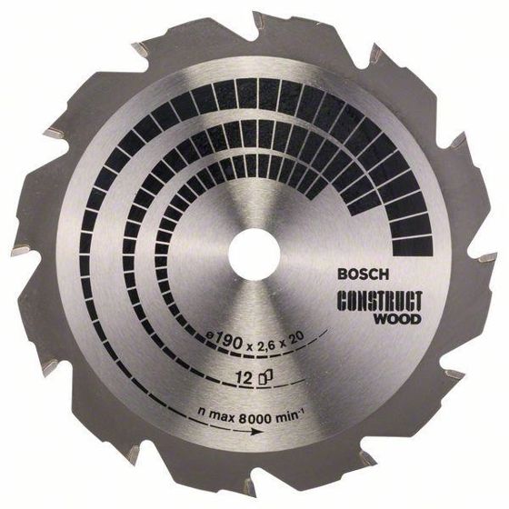 Bosch Optiline Wood -Pyörösahanterä 190x20 mm, 12 hammasta