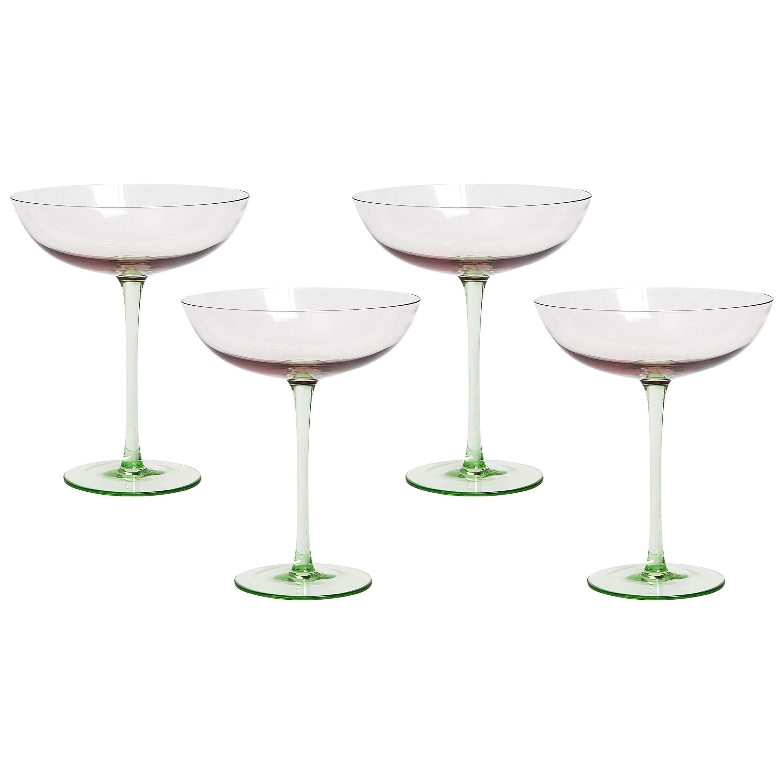 Martinilasisetti 4 kpl DIOPSIDE 250 ml Vaaleanpunainen