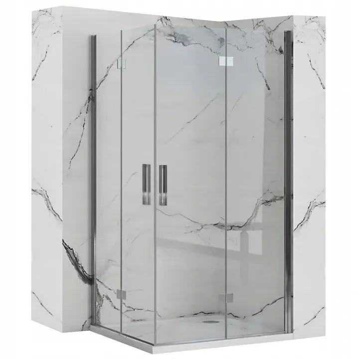 REA Suihkukaappi MOLIER DOUBLE 80X80 kromi, 80X80X190CM