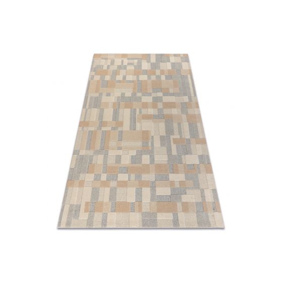 FLUX 461.117.SA130 villamatto- Geometrinen loft beige / harmaa 160x230 cm
