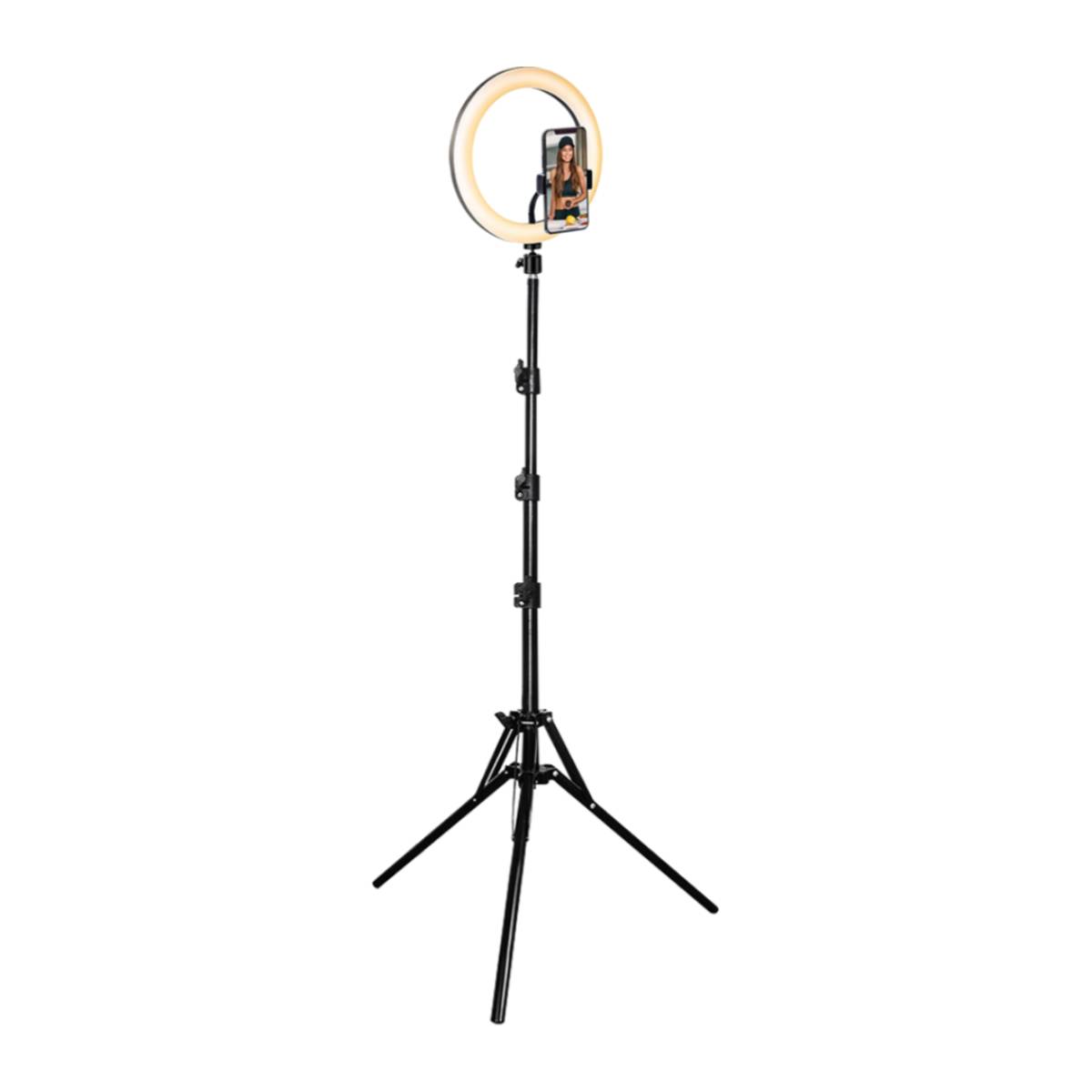 Vaikuttaja Sarja XL Valo Rengas 26cm Jalusta 1.6m