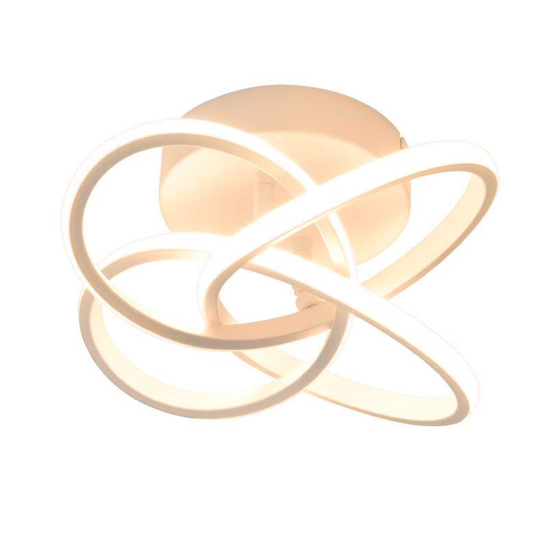 NETTLIFE LED-kattovalaisin makuuhuoneeseen - 28W, 3000K, lämmin valkoinen, eteisvalaisin, valkoinen