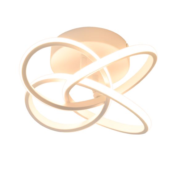 NETTLIFE LED-kattovalaisin makuuhuoneeseen - 28W, 3000K, lämmin valkoinen, eteisvalaisin, valkoinen