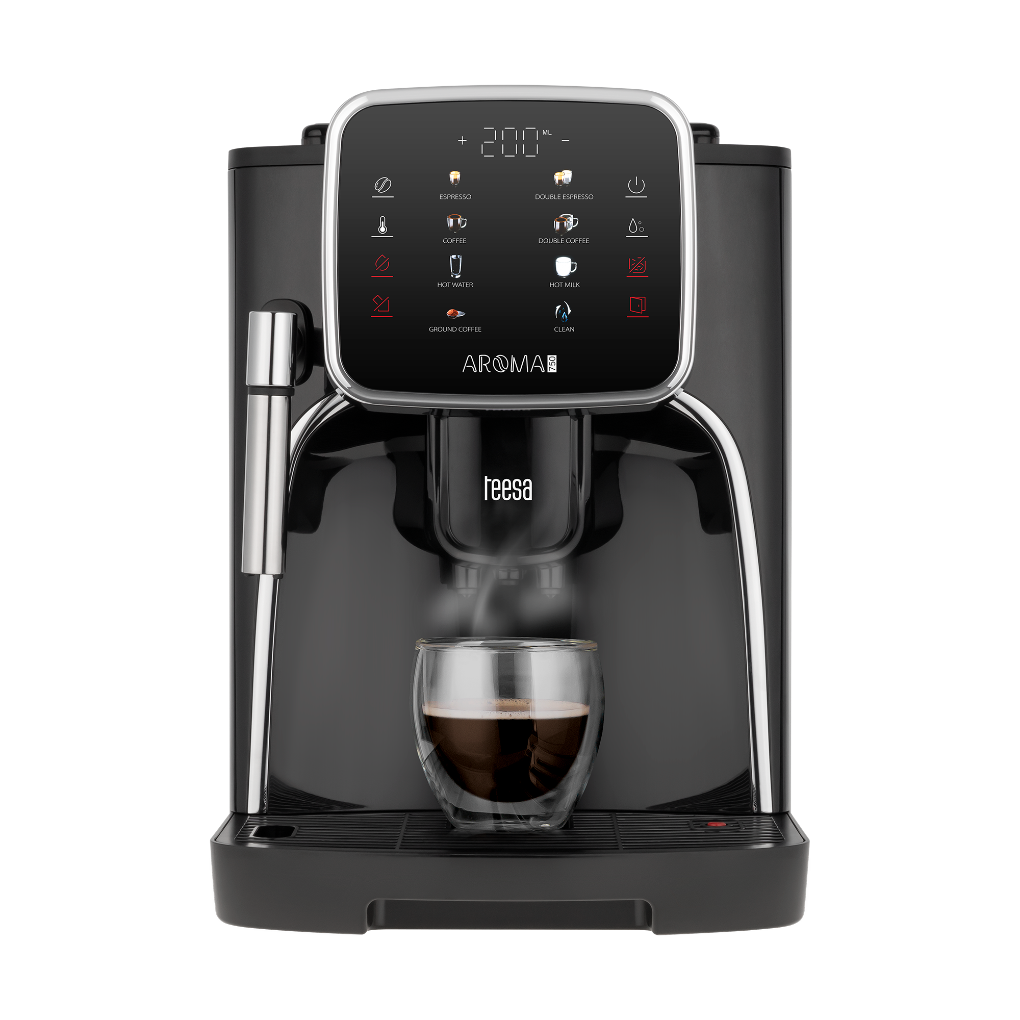 Automaattinen painekahvinkeitin 1450 W vaahdottimella TEESA AROMA 750