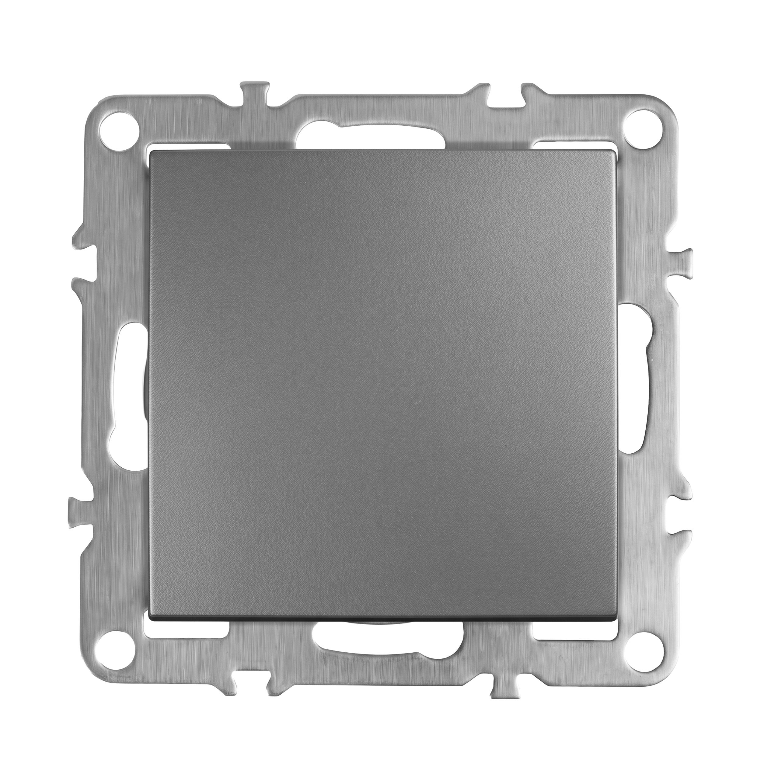 Toolight Yksittäiskytkin JNH006-W Harmaa 4x7, 4x7, 4cm