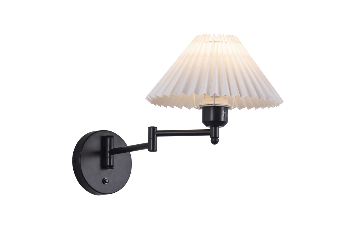 NETTLIFE Vintage - sisäseinävalaisin: E27, Retro - lampunvarjostin, Säädettävä, seinävalaisin, 40W,. max Valkoinen, Ilman, Polttimoa