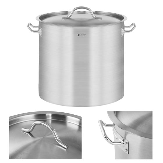 Gastronorm-kattila kannella, ruostumatonta terästä, induktioliesi, 25 l