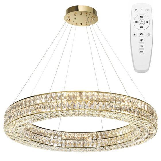 TOOLIGHT riippuva kattovalaisin LED APP1569-CP kulta, 80x80x90cm