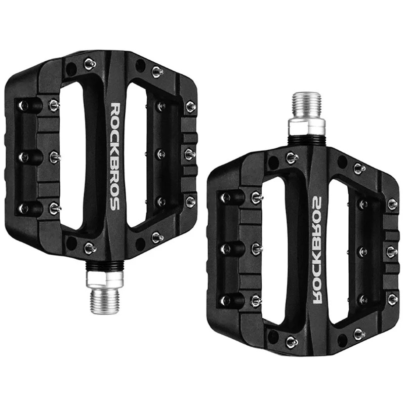 Nylonista valmistetut maastopyörän polkimet - Musta