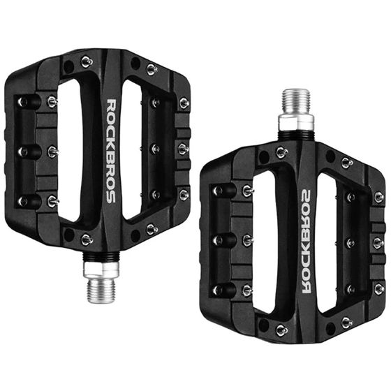 Nylonista valmistetut maastopyörän polkimet - Musta