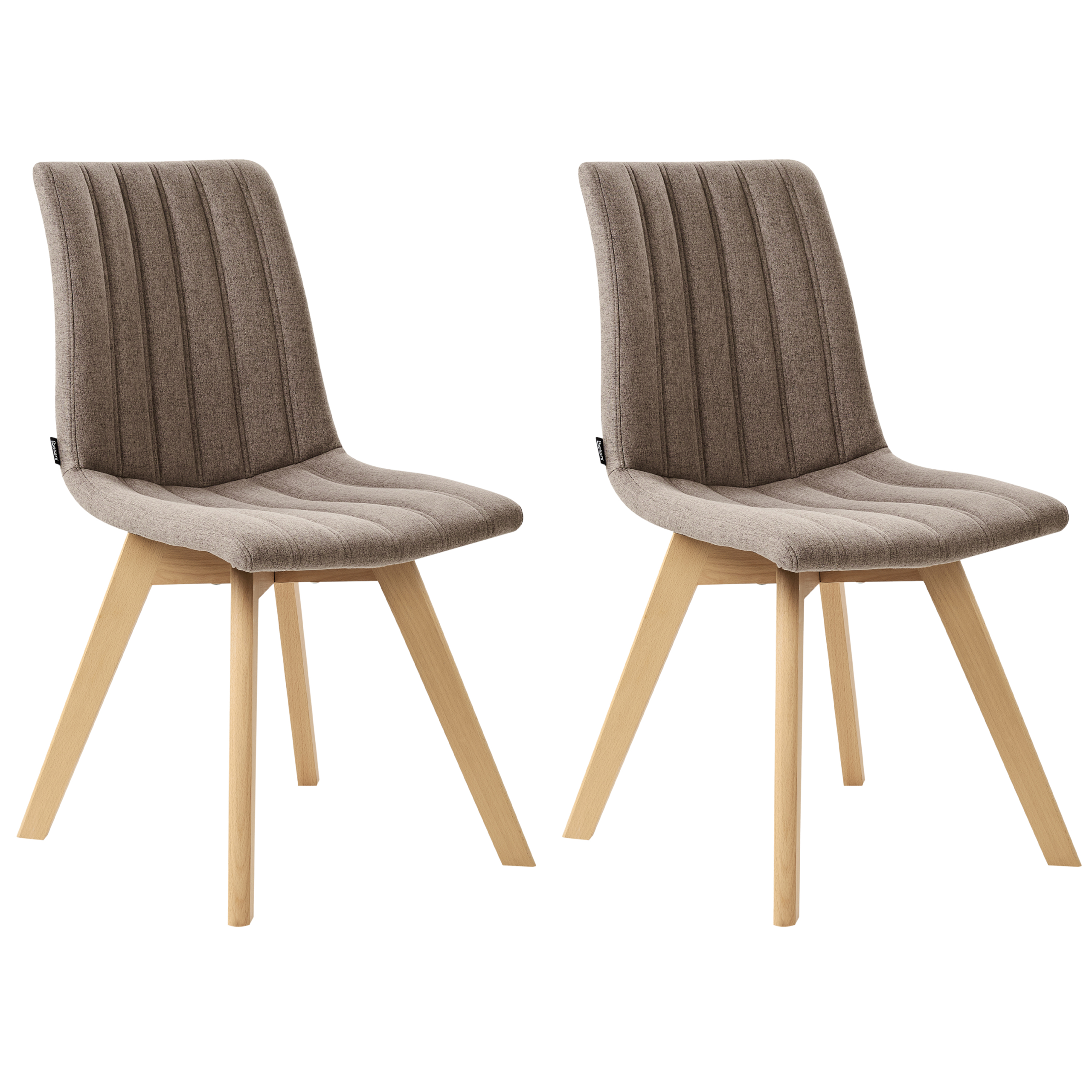 Ruokatuolisetti 2 kpl CALGARY kangas Ruskea