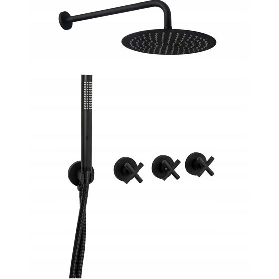 REA upotettava suihkusetti EXIT musta, 51X30X36CM