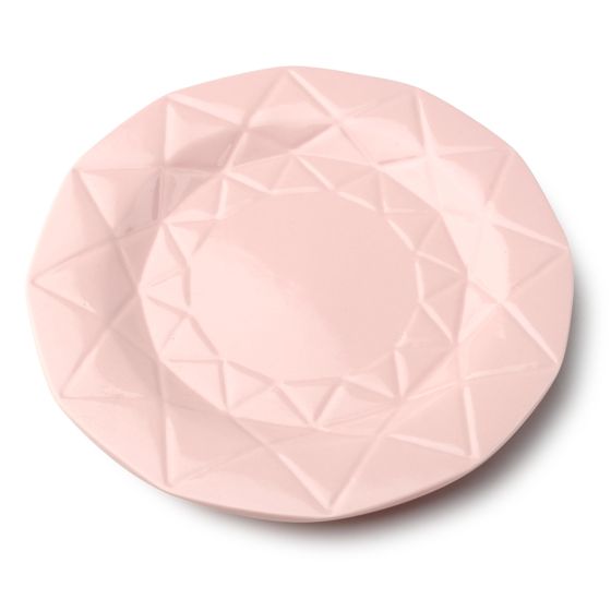 Litteä lautanen keramiikka Affek Design Adel 24 cm vaaleanpunainen 1 kpl