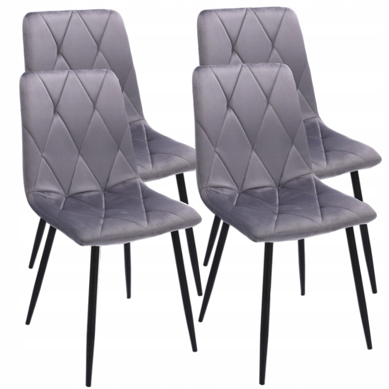 4x VERHOILTUA TUOLIA tikattu SAMETTI moderni