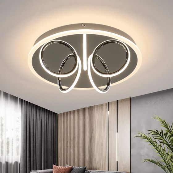 NETTLIFE LED - kattovalaisin olohuoneeseen, lämmin valkoinen valo, 41 W, 3000 K, 43 x 12, 5 cm, moderni valaisin makuuhuoneeseen