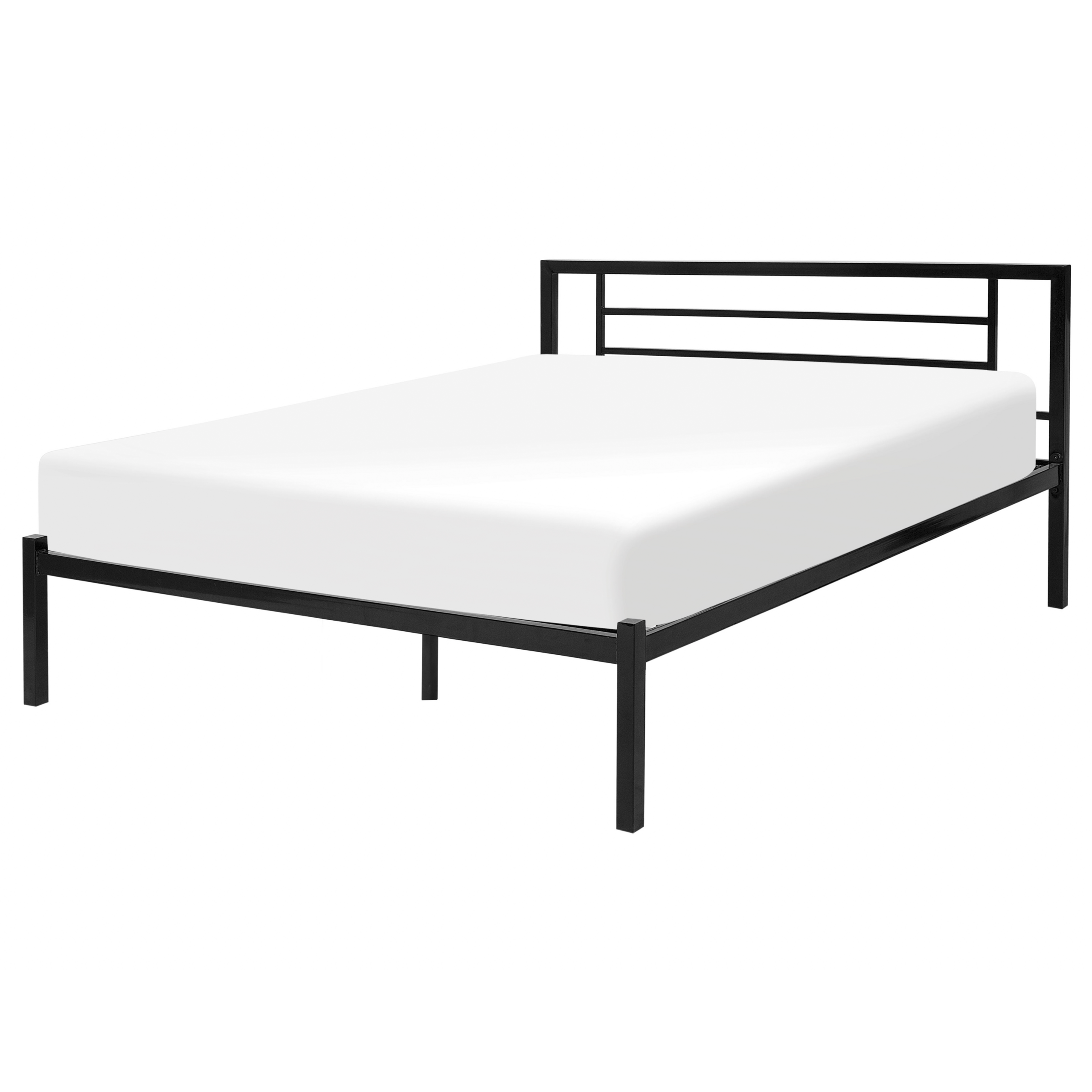 Sänky Metalli CUSSET 140 x 200 cm Musta