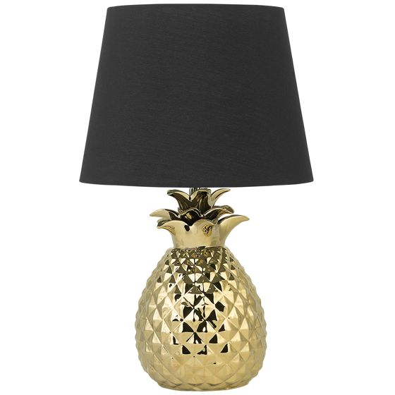 Pöytävalaisin PINEAPPLE Keramiikka Kulta