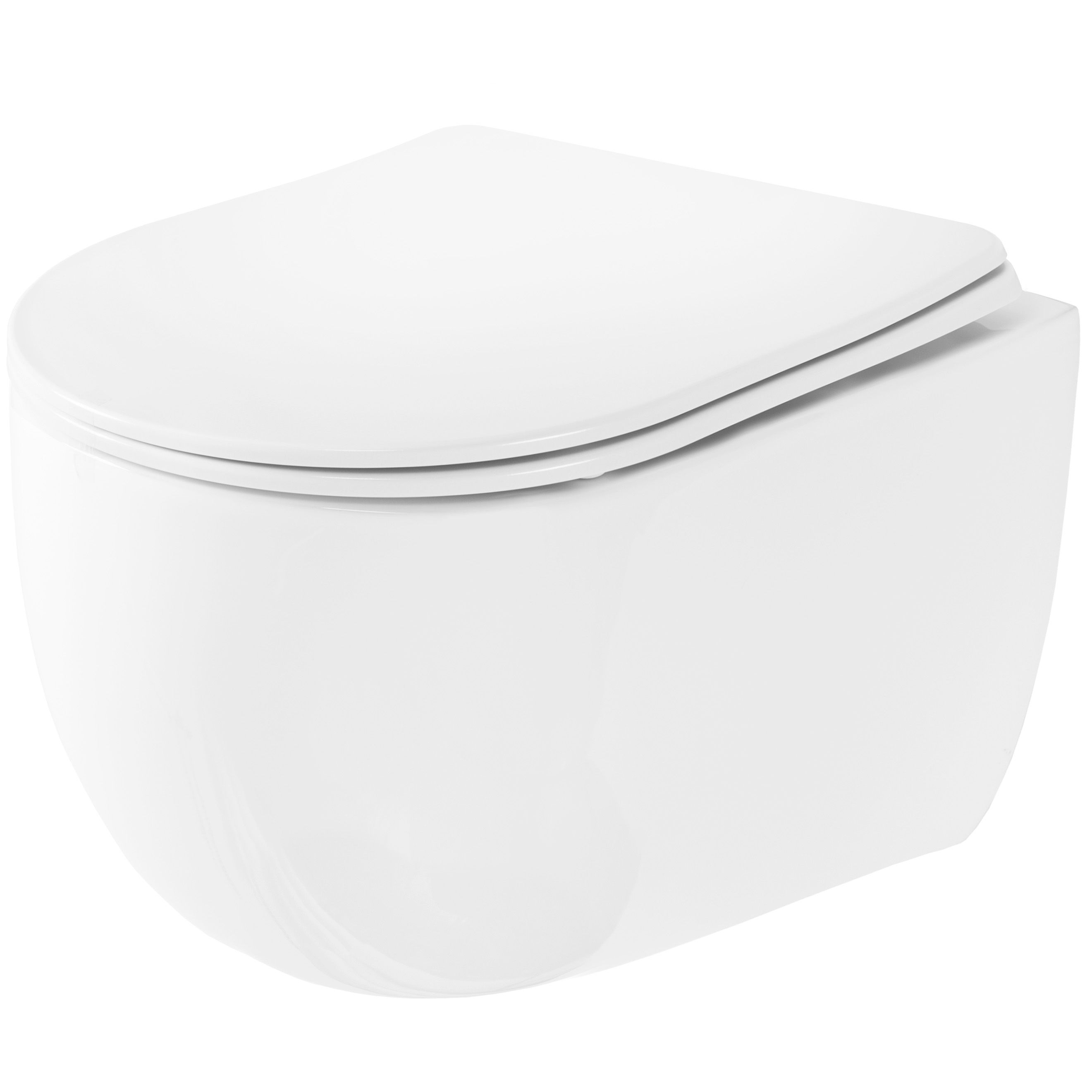 REA Seinä-WC OLIVIER DUROPLAST/FLAT/ZM valkoinen