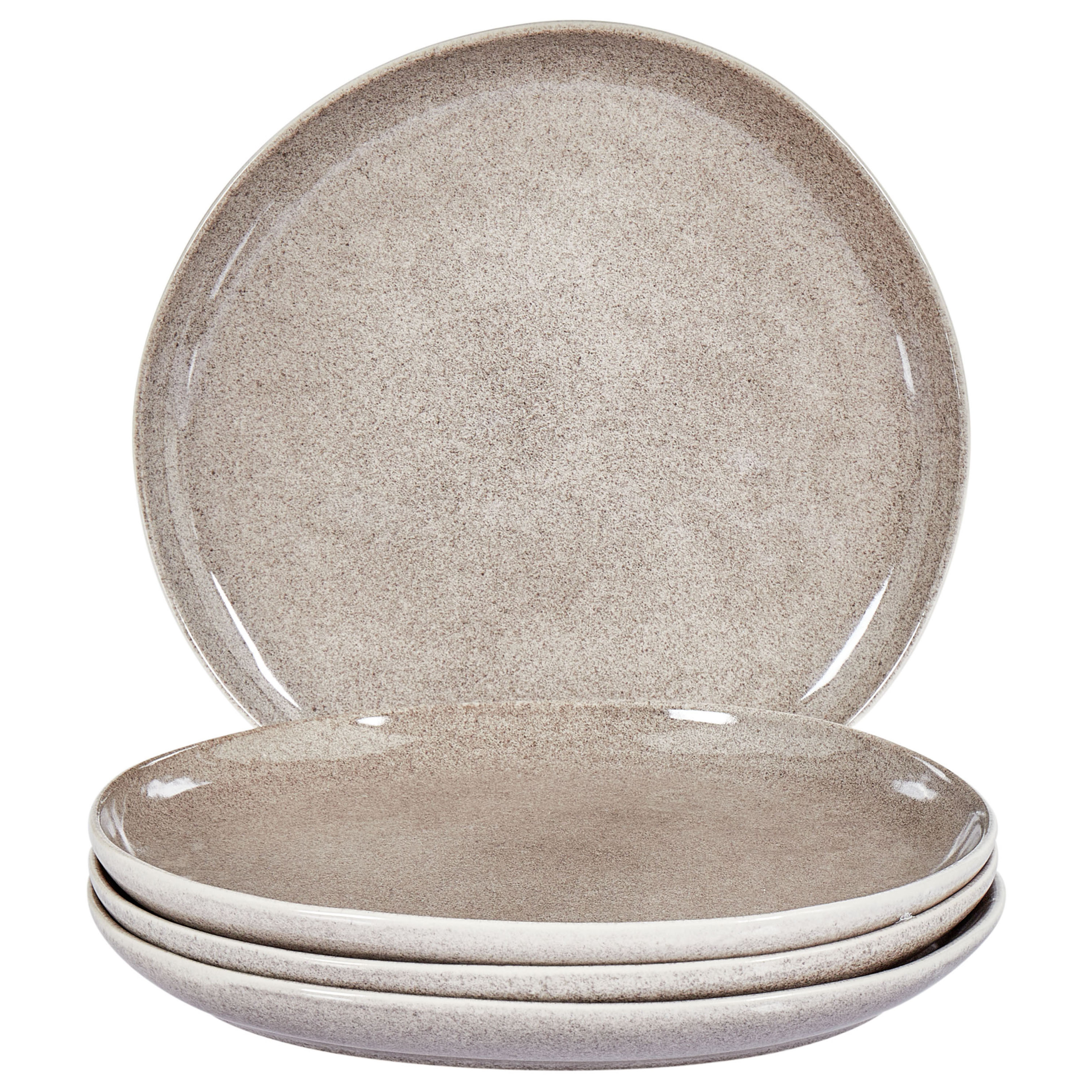 Ruokalautassetti 4 kpl COSTMARY kivitavara Harmaa