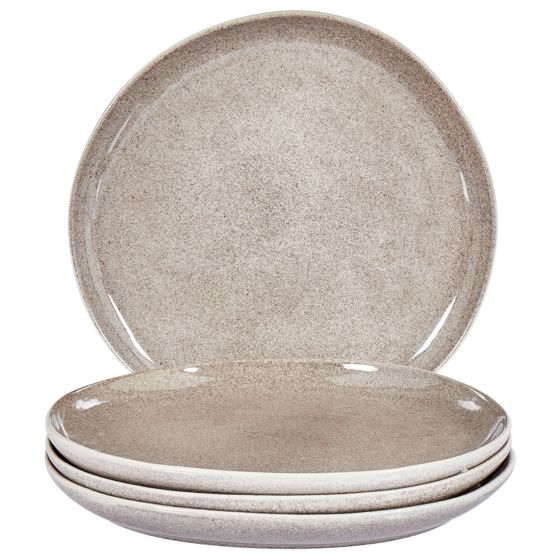 Ruokalautassetti 4 kpl COSTMARY kivitavara Harmaa