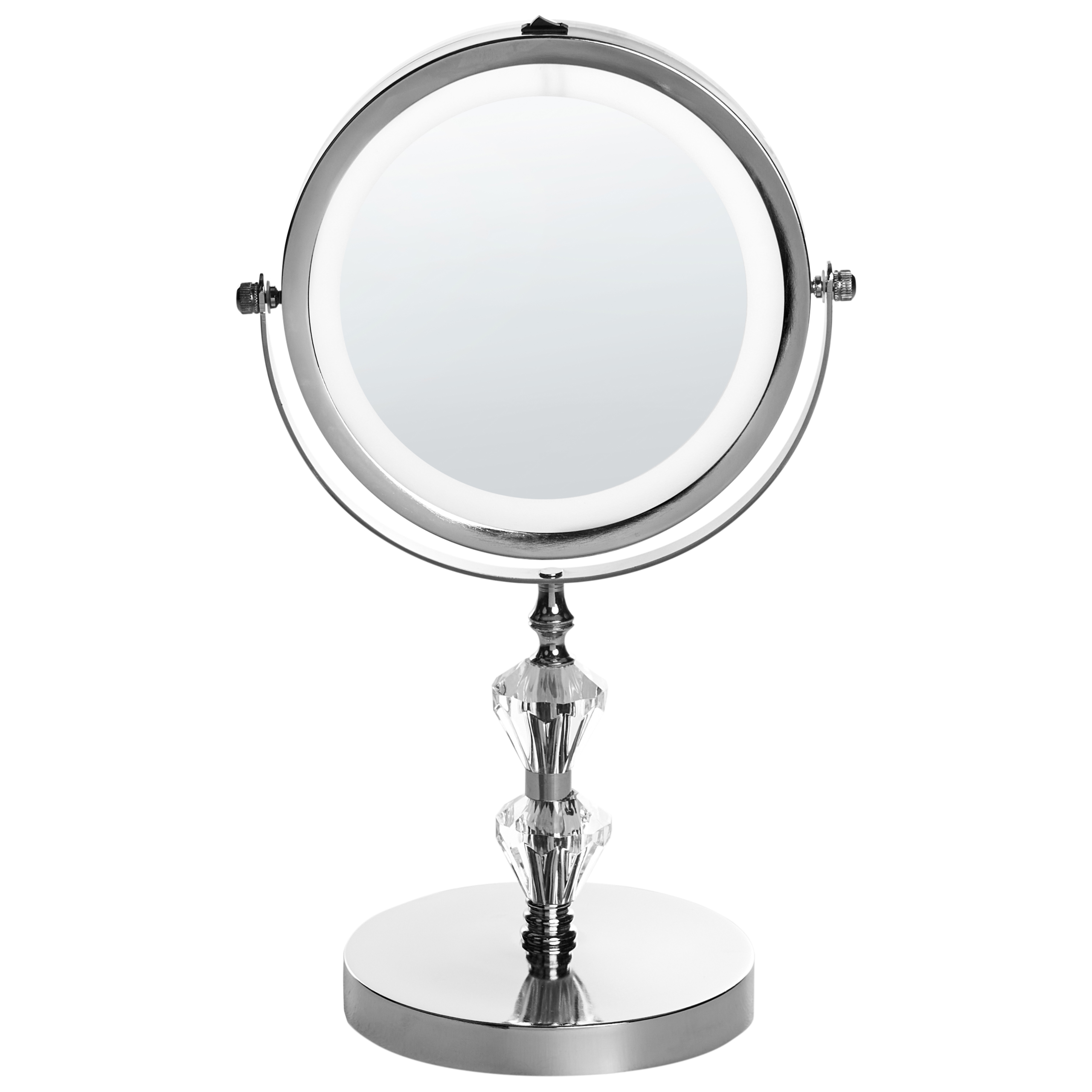 Meikkipeili LED-valo LAON Hopea