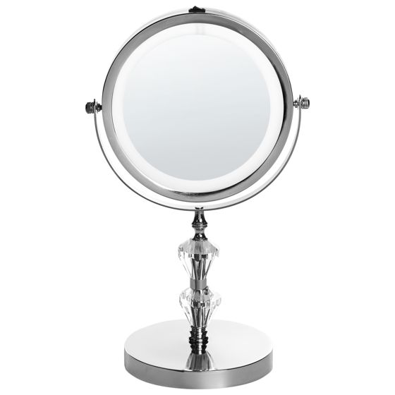 Meikkipeili LED-valo LAON Hopea