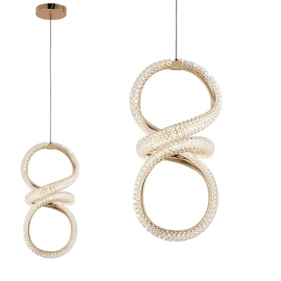 TOOLIGHT riippuva kattovalaisin G070-CP kulta, 141,5x18x39cm